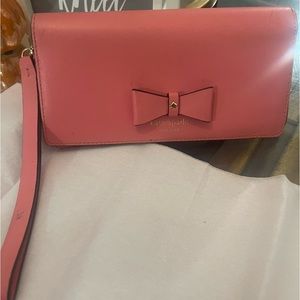 Kate Spade ♠️ wallet coral salmon color